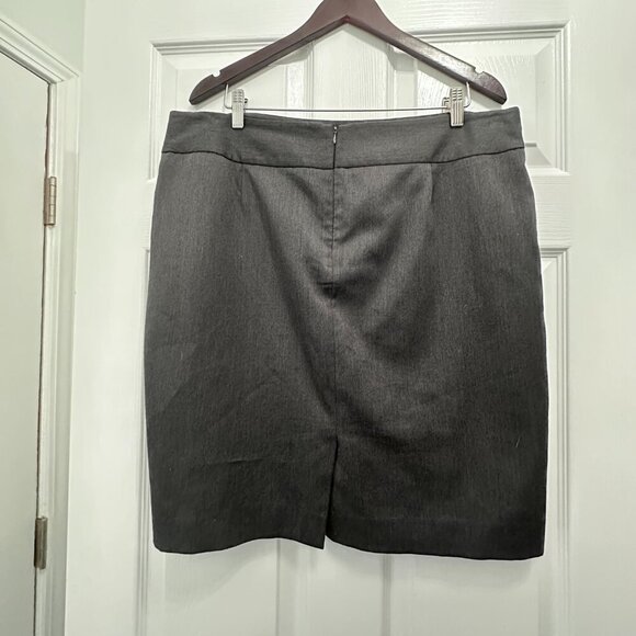 Anne Klein Charcoal Gray Pencil Suit Skirt Size 16 - Picture 3 of 6